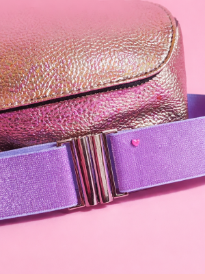 Ceinture Paillettes Mauve