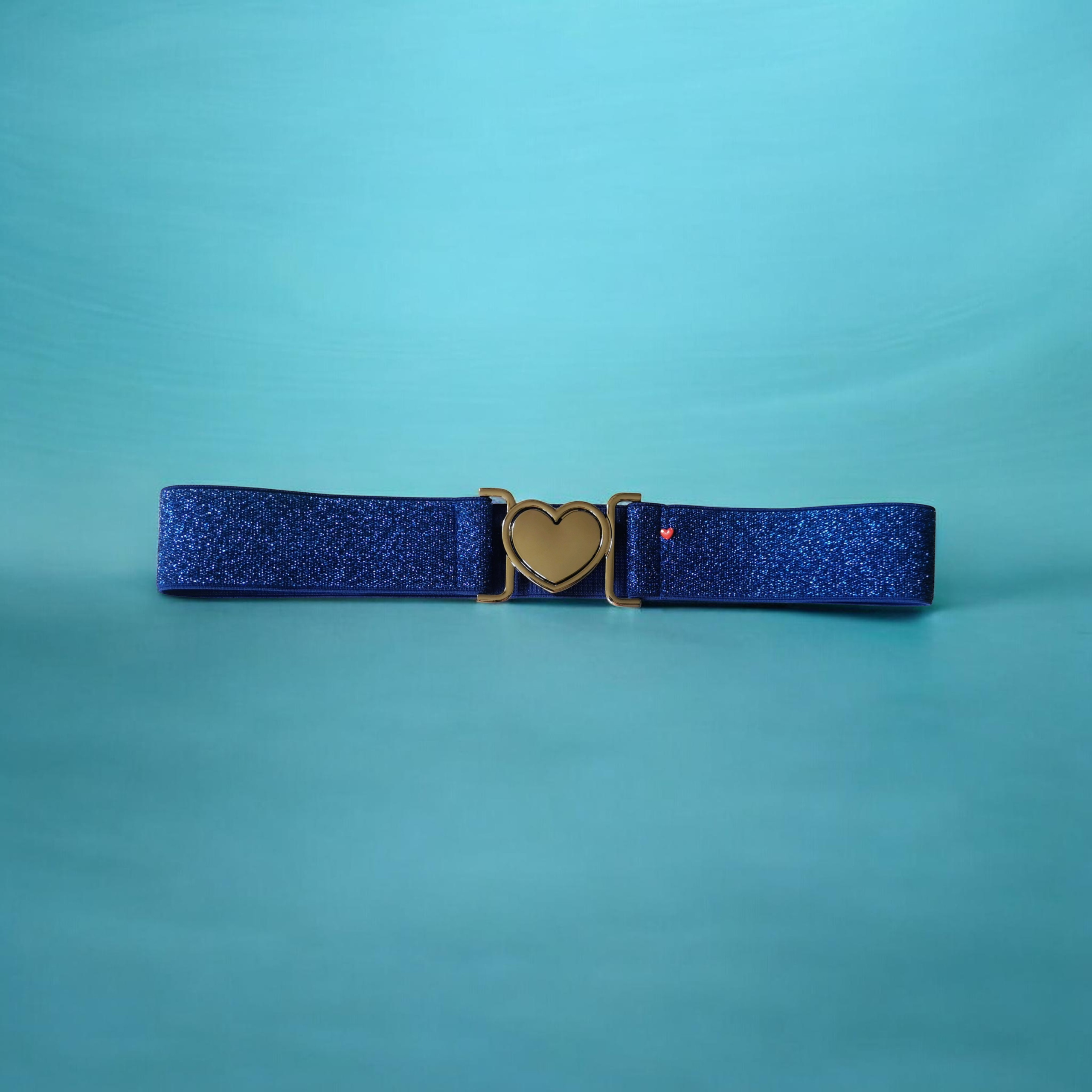 Ceinture Paillettes Bleu roi Coeur – Image 5