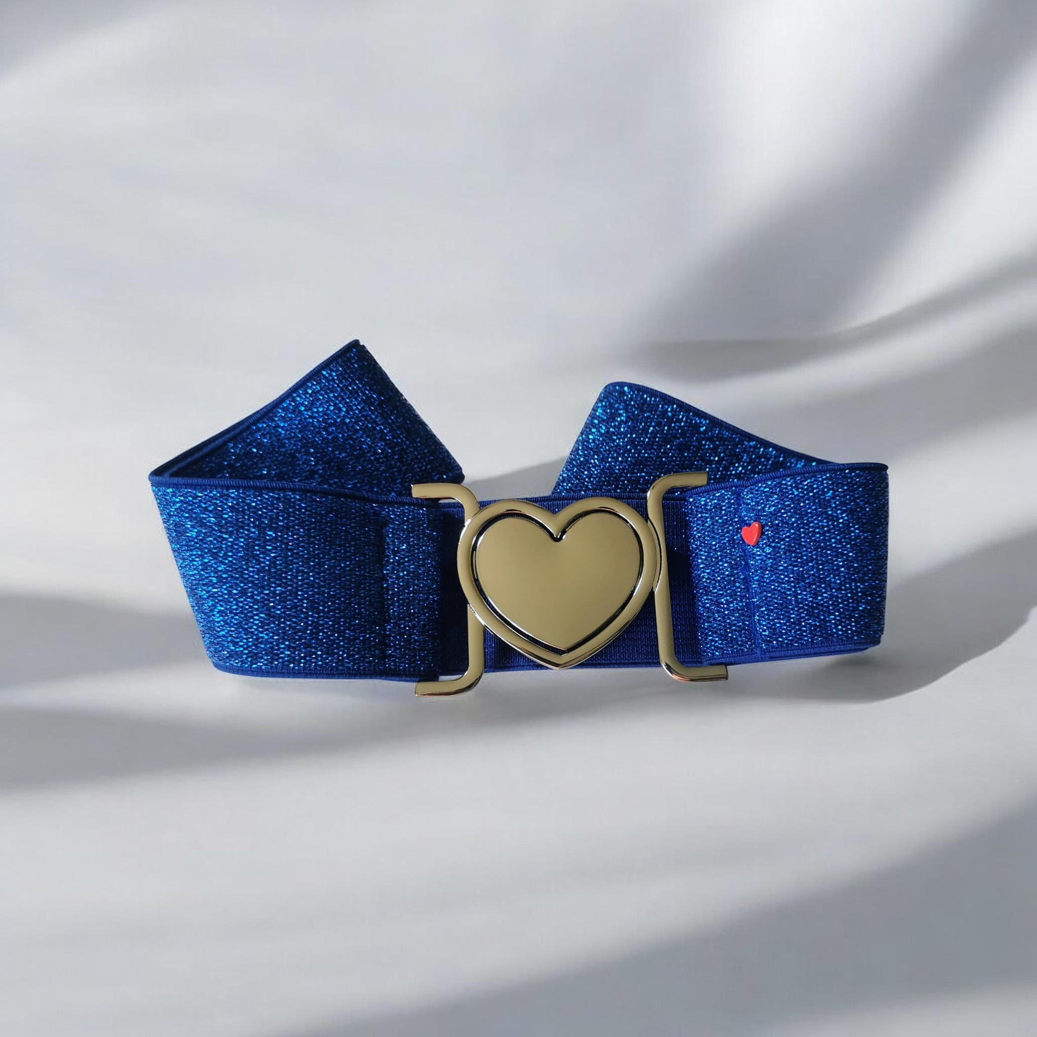 Ceinture Paillettes Bleu roi Coeur – Image 4