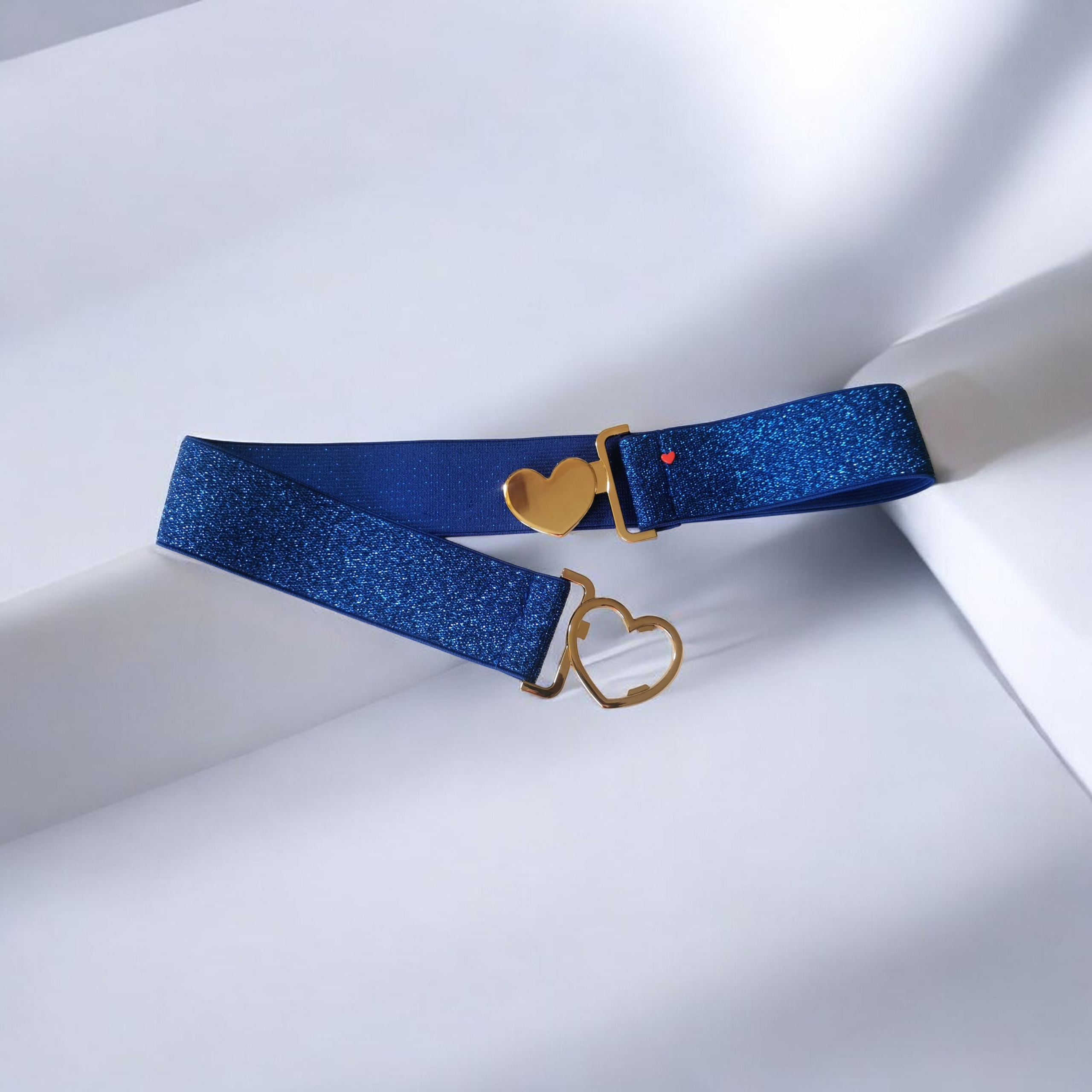 Ceinture Paillettes Bleu roi Coeur – Image 3