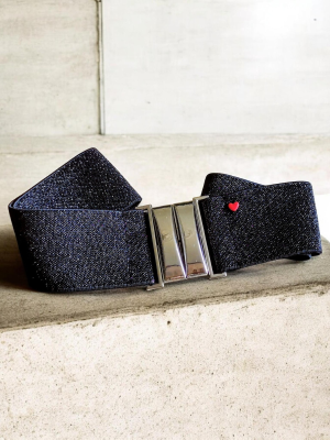 Ceinture Paillettes Noire